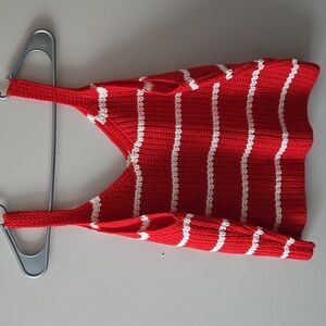 Cropped sweater vest